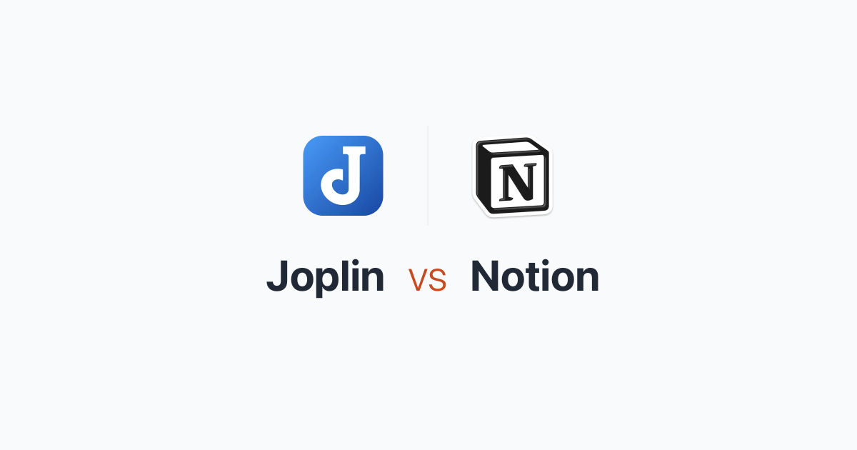Joplin Vs Notion