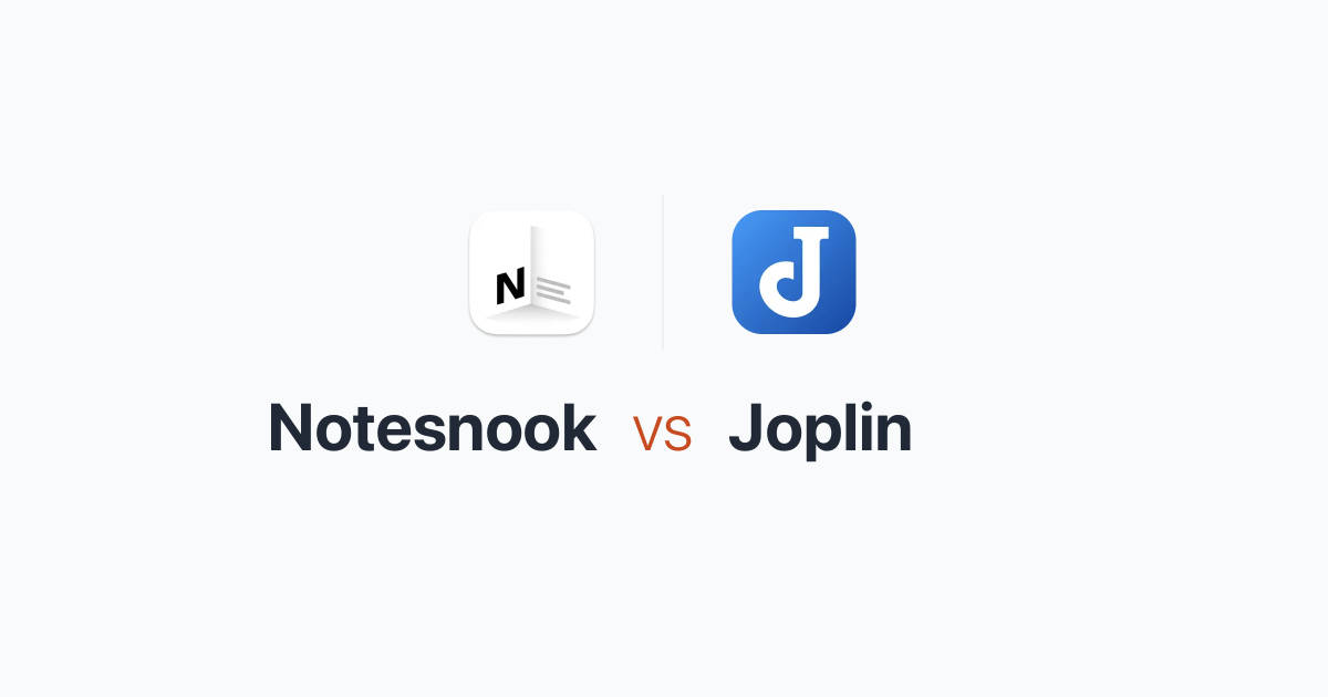 Notesnook Vs Joplin notesnook-vs-joplin